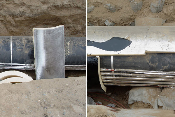 電熱帶外保溫層安裝的有效性